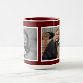 Custom Modern 2 fotocollage Mok (Midden)