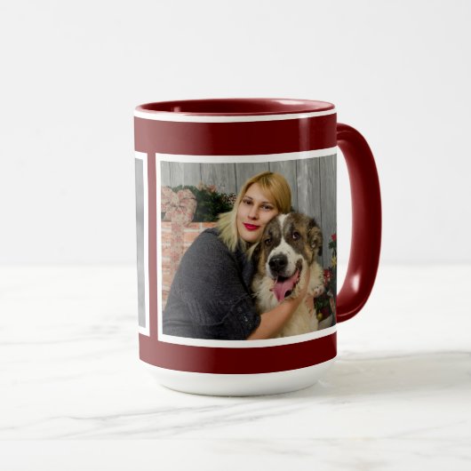 Custom Modern 2 fotocollage Mok (Voorkant rechts)