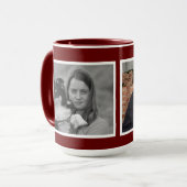 Custom Modern 2 fotocollage Mok (Voorkant links)