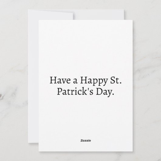 Custom Modern 2-foto's Sjabloon St. Paddys (Achterkant)