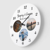 Custom Modern 3 Fotocollage Nieuw Weds Onze Tijd Grote Klok (Hoek)