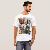 Custom Modern 5 Fotocollage T-shirt (Voorkant volledig)