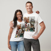 Custom Modern 5 Fotocollage T-shirt (Unisex)