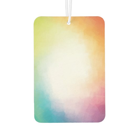 Custom Modern Abstract Art Roze Rood Blauw Groen Luchtverfrisser (Achterkant)