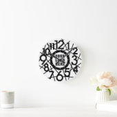 Custom Modern Abstract Geometric Wall Clock Ronde Klok (Huis)