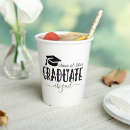 Custom Modern Afstuderen jaarklasse van Papieren Bekers