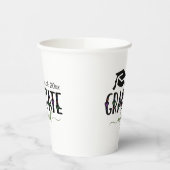 Custom Modern Afstuderen jaarklasse van Papieren Bekers (Links)