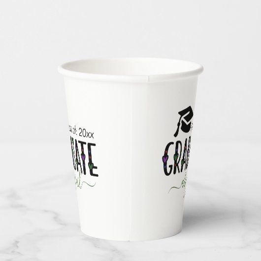 Custom Modern Afstuderen jaarklasse van Papieren Bekers (Rechts)