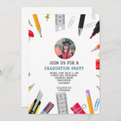 Custom modern afstuderen kinder kleuterschool kaart (Voorkant / Achterkant)