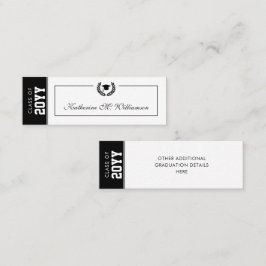 Custom Modern Afstuderen naam Kaart Inserts Contactkaartje