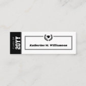 Custom Modern Afstuderen naam Kaart Inserts Contactkaartje (Voorkant)