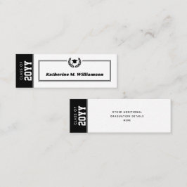 Custom Modern Afstuderen naam Kaart Inserts Contactkaartje