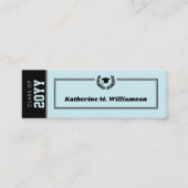 Custom Modern Afstuderen naam Kaart Inserts Contactkaartje (Voorkant)