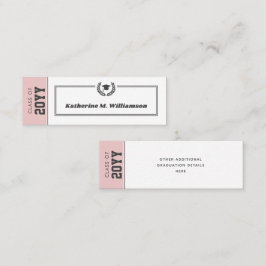 Custom Modern Afstuderen naam Kaart Inserts Contactkaartje