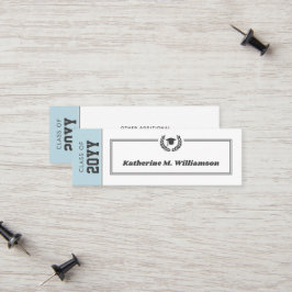 Custom Modern Afstuderen naam Kaart Inserts Contactkaartje