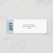 Custom Modern Afstuderen naam Kaart Inserts Contactkaartje (Achterkant)