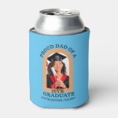 Custom Modern Arch Foto trotse dad afstuderen Blikjeskoeler (Blikje Voorkant)