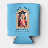 Custom Modern Arch Foto trotse dad afstuderen Blikjeskoeler (Voorkant)