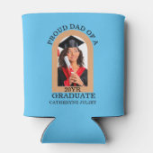 Custom Modern Arch Foto trotse dad afstuderen Blikjeskoeler (Achterkant)