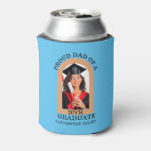 Custom Modern Arch Foto trotse dad afstuderen Blikjeskoeler (Blikje Achterkant)
