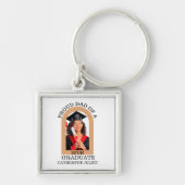 Custom Modern Arch Foto trotse dad afstuderen T-Sh Sleutelhanger (Voorkant)