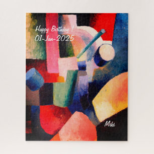 Custom Modern Artistiek Kleurrijk Abstract Legpuzzel