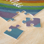 Custom Modern Artistiek Kleurrijke Abstracte Cirke Legpuzzel (Zijkant)