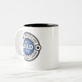 Custom Modern Beste Papa Ooit Vaderdag Tweekleurige Koffiemok (Voorkant links)