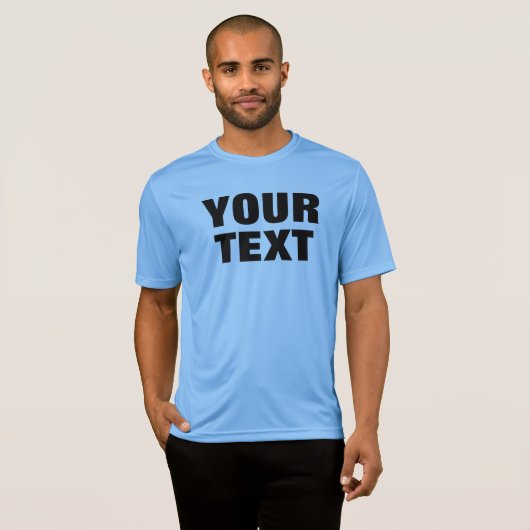 Custom Modern Big Font Tekst Zilver Mannen Activew T-shirt (Voorkant volledig)