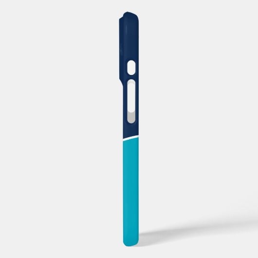 Custom Modern Blue Minimalist Case-Mate iPhone Case (Achterkant / Links)