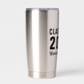 Custom Modern Bold Klasse van 2025 Afstuderen Geïsoleerde Drinkbeker (Voorkant)