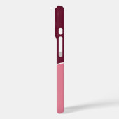 Custom Modern Bordeaux Pink Minimalist Case-Mate iPhone Case (Achterkant / Links)