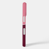 Custom Modern Bordeaux Pink Minimalist Case-Mate iPhone Case (Achterkant / Rechts)