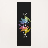 Custom Modern Buddha Silhouette Yogamat (Voorkant)