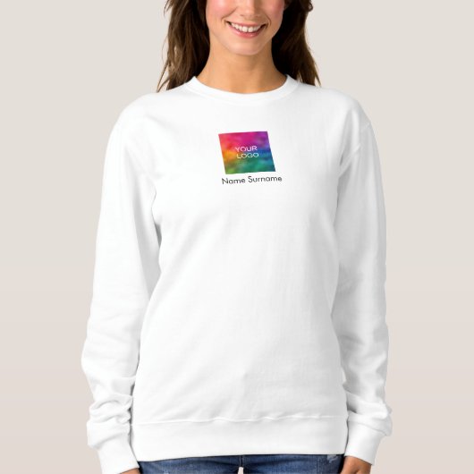 Custom Modern Business Company Logo Bulk Women's Trui (Voorkant)