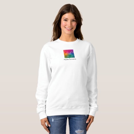 Custom Modern Business Company Logo Bulk Women's Trui (Voorkant volledig)