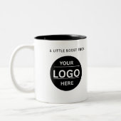 Custom Modern Business Logo Branded Coffee Mug Tweekleurige Koffiemok (Links)