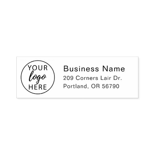 Custom Modern Business Logo Medewerkers Zelfinktende Stempel (Design)