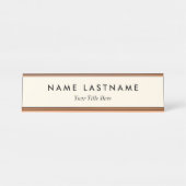 Custom Modern Business Promotional Bureau Naambordje (Voorkant)