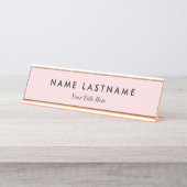 Custom Modern Business Promotional Bureau Naambordje (Voorkant)