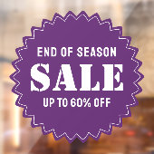 Custom Modern Business Store Sale Raamsticker (Vel 2)