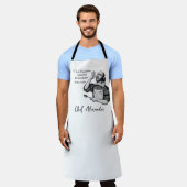 Custom Modern Chef Grappig Shakespeare Quote Schort (Gedragen)