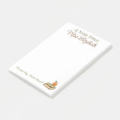 Custom Modern Chic Fun Schattige Teacher Gift Post-it® Notes (Schuin)