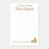 Custom Modern Chic Fun Schattige Teacher Gift Post-it® Notes (Voorkant)