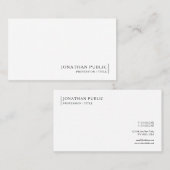 Custom Modern Chic Simple Template Professional Visitekaartje (Voorkant / Achterkant)