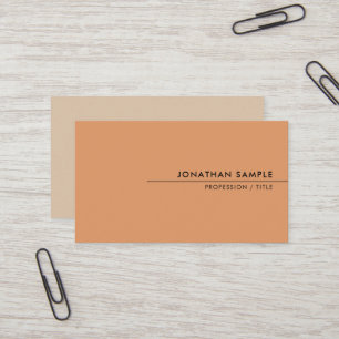 Custom Modern Clean Sjabloon Elegante kleuren Visitekaartje