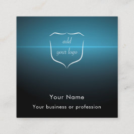 Custom Modern Cool Blue Tech Professional Business Contactkaartje