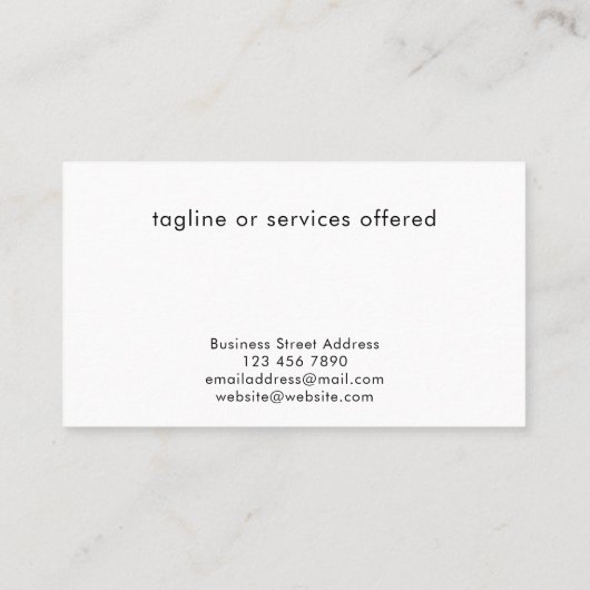 Custom Modern Cool Logo Technology Professional Visitekaartje (Achterkant)