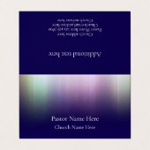 Custom Modern Cool QR Code Christian Church Pastor Visitekaartje (Buitenkant ongevouwen)