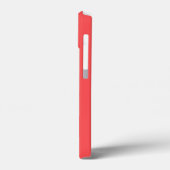 Custom Modern Coral Minimalist Case-Mate iPhone Case (Achterkant / Links)
